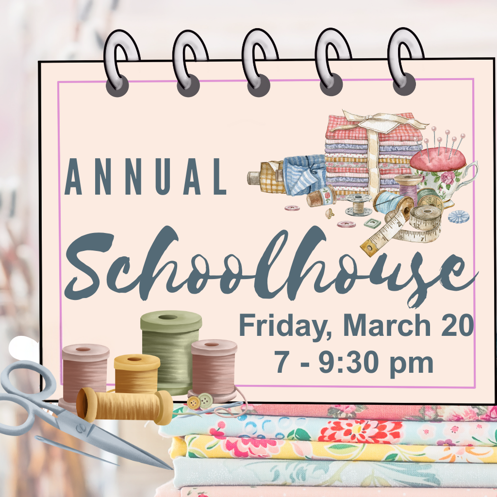 Annual Schoolhouse - March 20 @7pm
