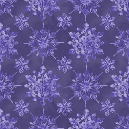 Aurora Flurries - Purple Snowflakes 4 Inch # BQ4908-55
