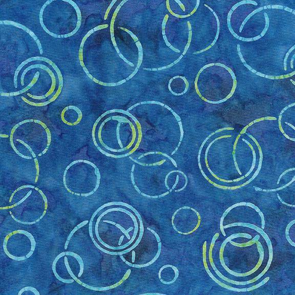 Batiks - Soap Bubbles - Blue French Blue - 622305560