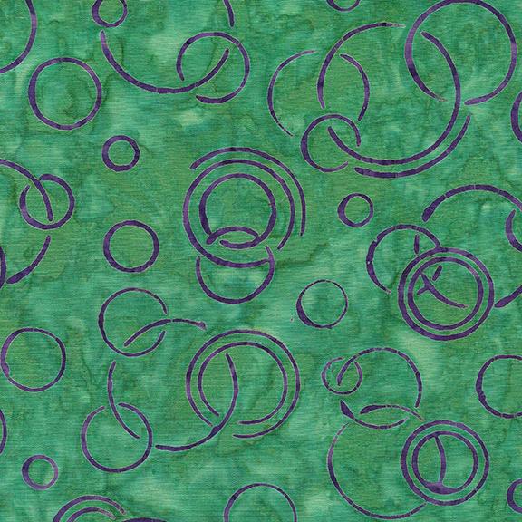 Batiks - Soap Bubbles - Green Evergreen - 622305640