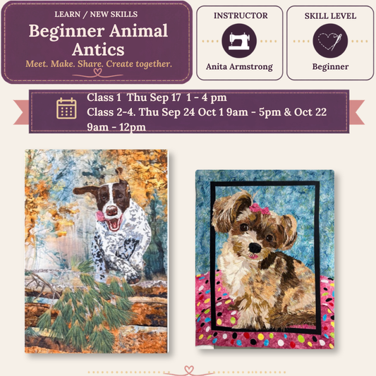 Beginner Animal Antics - Starts Thu Sep 17 @1pm