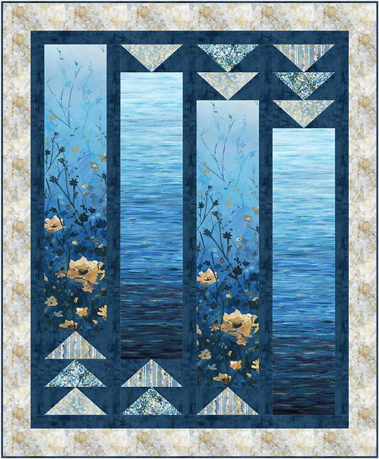 Behind Blue Eyes Ingots Lap Quilt Kit