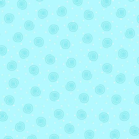 Blue Swirl Flannel # 0019AE-11