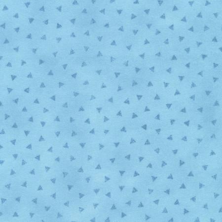Bundle Up - Sky Distressed Triangle Texture Flannel # SRKF-24021-63