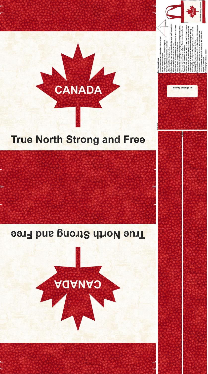 Canadian Classics 3 Canvas Bag - Red/White - C28775-11