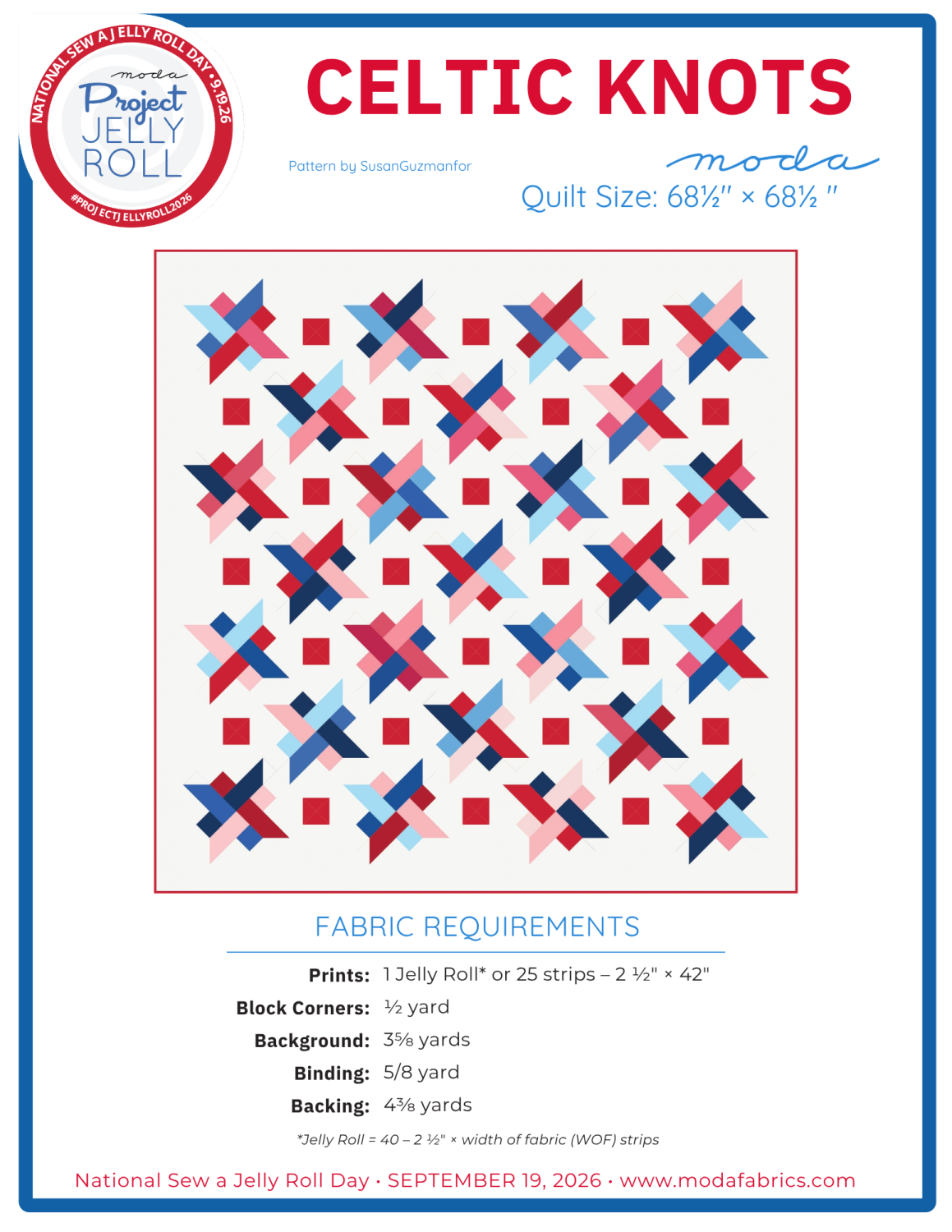 Celtic Knots Jelly Roll Pattern - Free Download