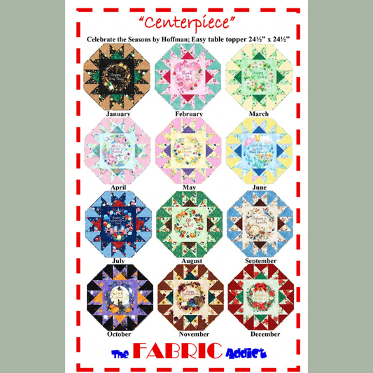 Centerpiece - quilted topper pattern.