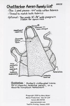 Chatterbox Apron # MUP09