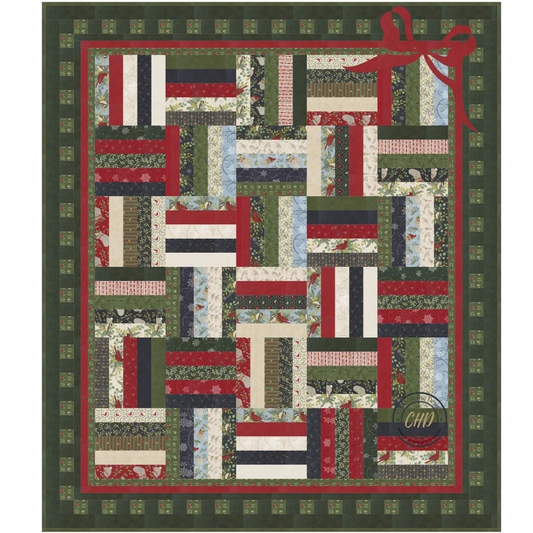 Christmas Ribbons Quilt Kit