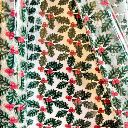 Clear Christmas Holly TPU