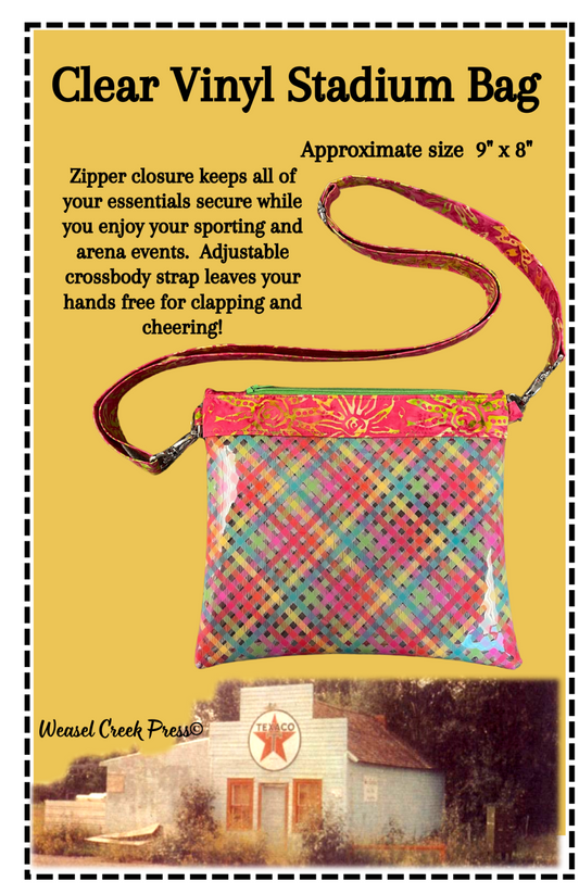 Clear Vinyl Stadium Bag