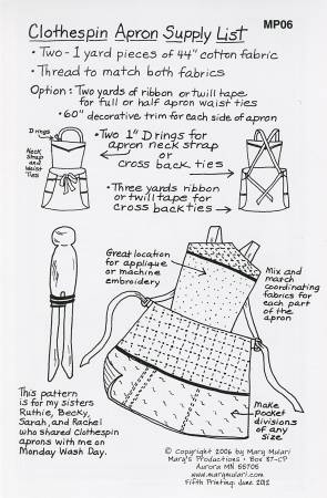 Clothespin Apron # MUP06