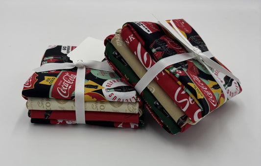 Coca Cola Fat Quarter Bundle - 7 Pack