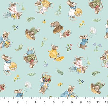 Country Mouse - Toss Mice - Aqua Multi - DP29007-42