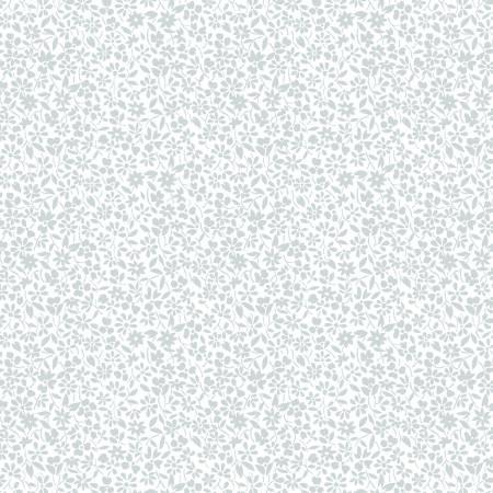 Cream & Sugar XII White on White Tiny Packed Floral - 8016S-01W