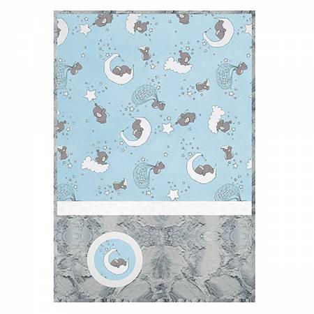 Cuddle Kit Lucky Stars Blue 28in x 41in # CKLULLSTABLU