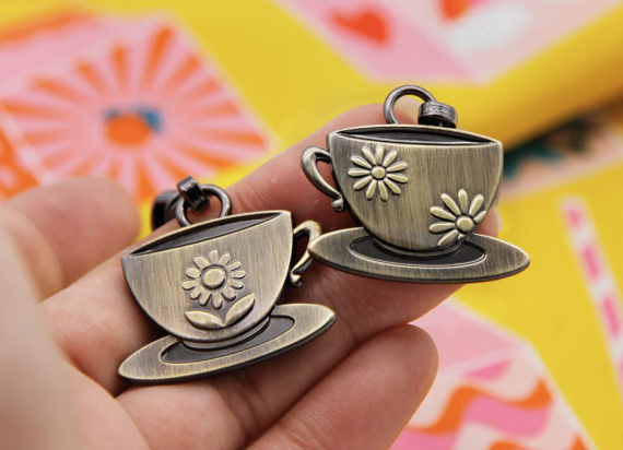 Cup of Joy Zipper Pulls - Bronze - Size #5