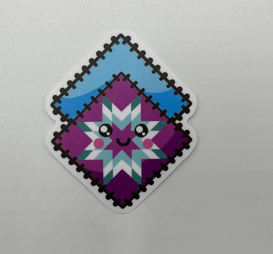 Cute Quilt Block Sticker