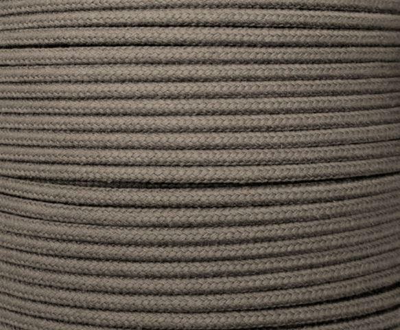 Dip Dyed Braided Cotton Cord - Timberwolf - 3/16" 30.5m(100 ft)