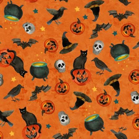 Emerald Hollow - Orange Digital Halloween Toss # Y4829-36