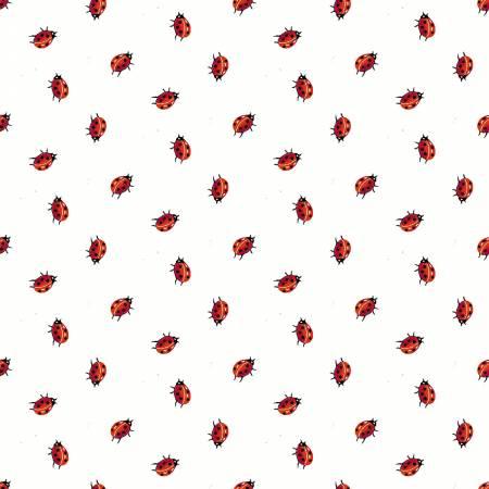 Enchanted Forest - White/Red Tossed Ladybug # 1552-08