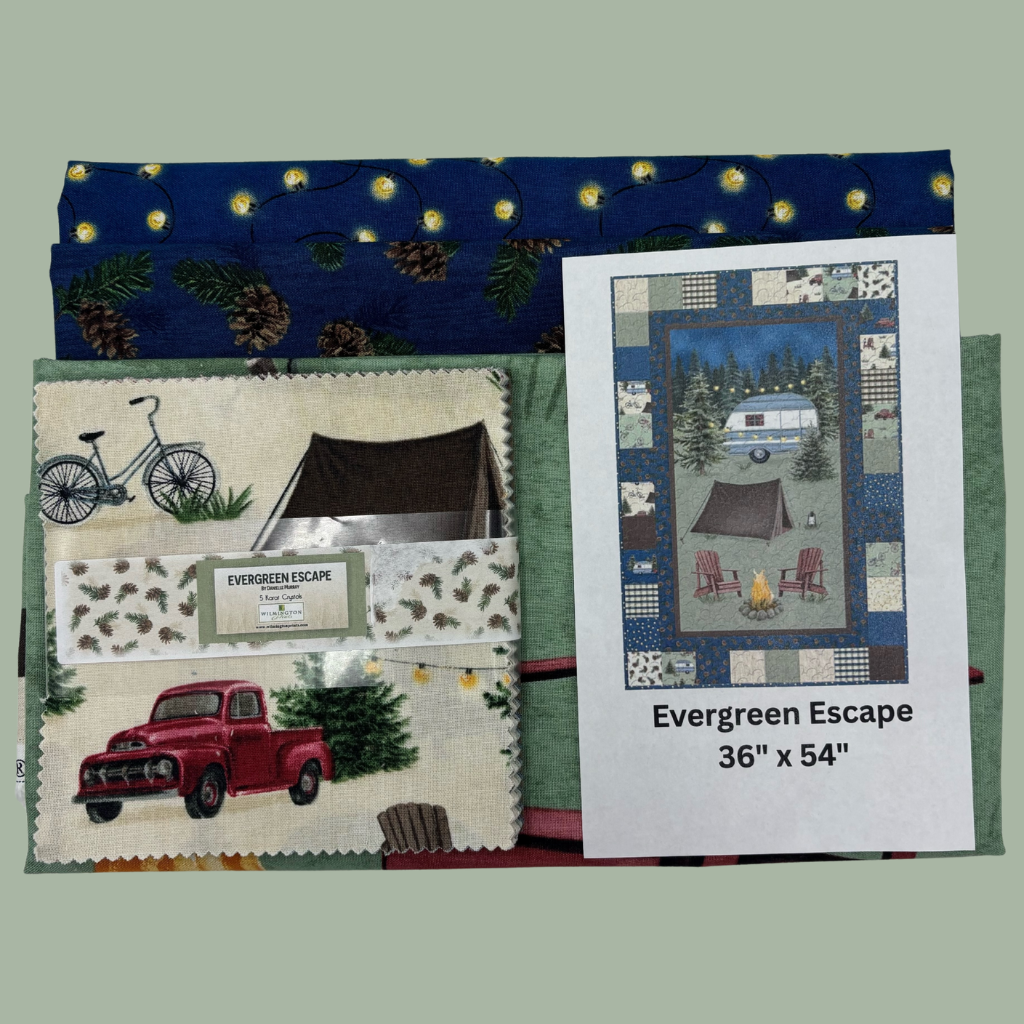 Evergreen Escape Boardwalk Lap Quilt Kit - 36" x 54"