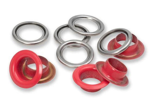 Eyelet w/washer 11mm - Red - 20 pc - 542542