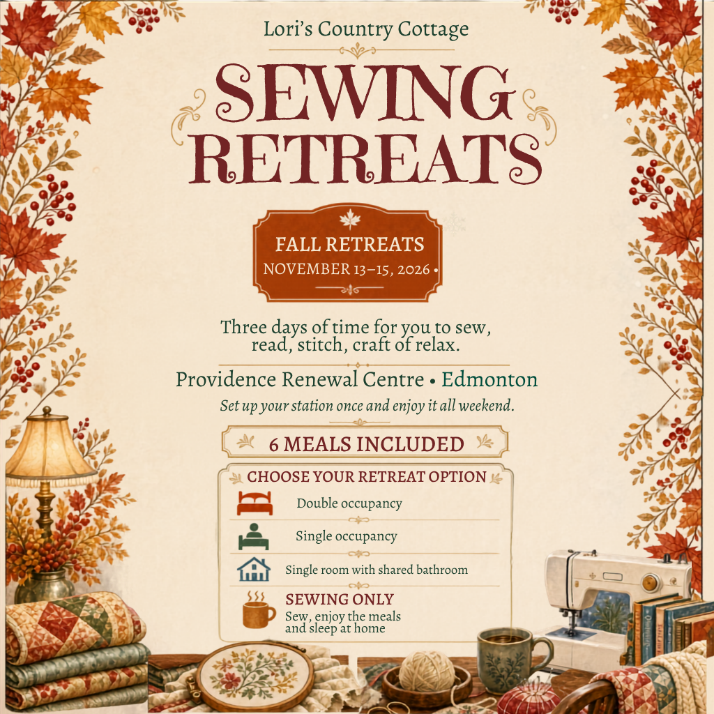 Fall Retreat 2026 - Sewing Only - November 13 - 15