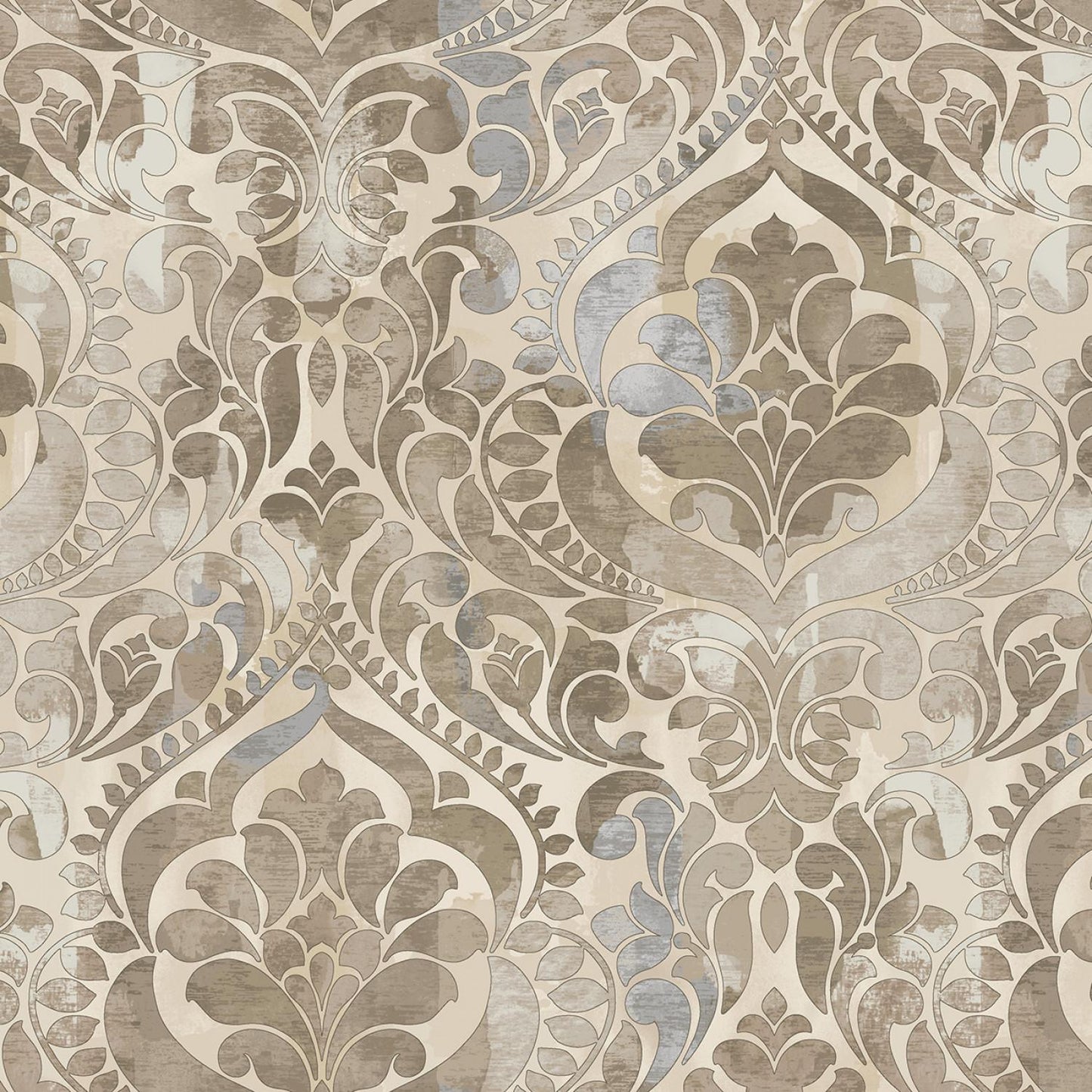 Field of Seams - Mocha Damask 12 Inch repeat # 8551S-46