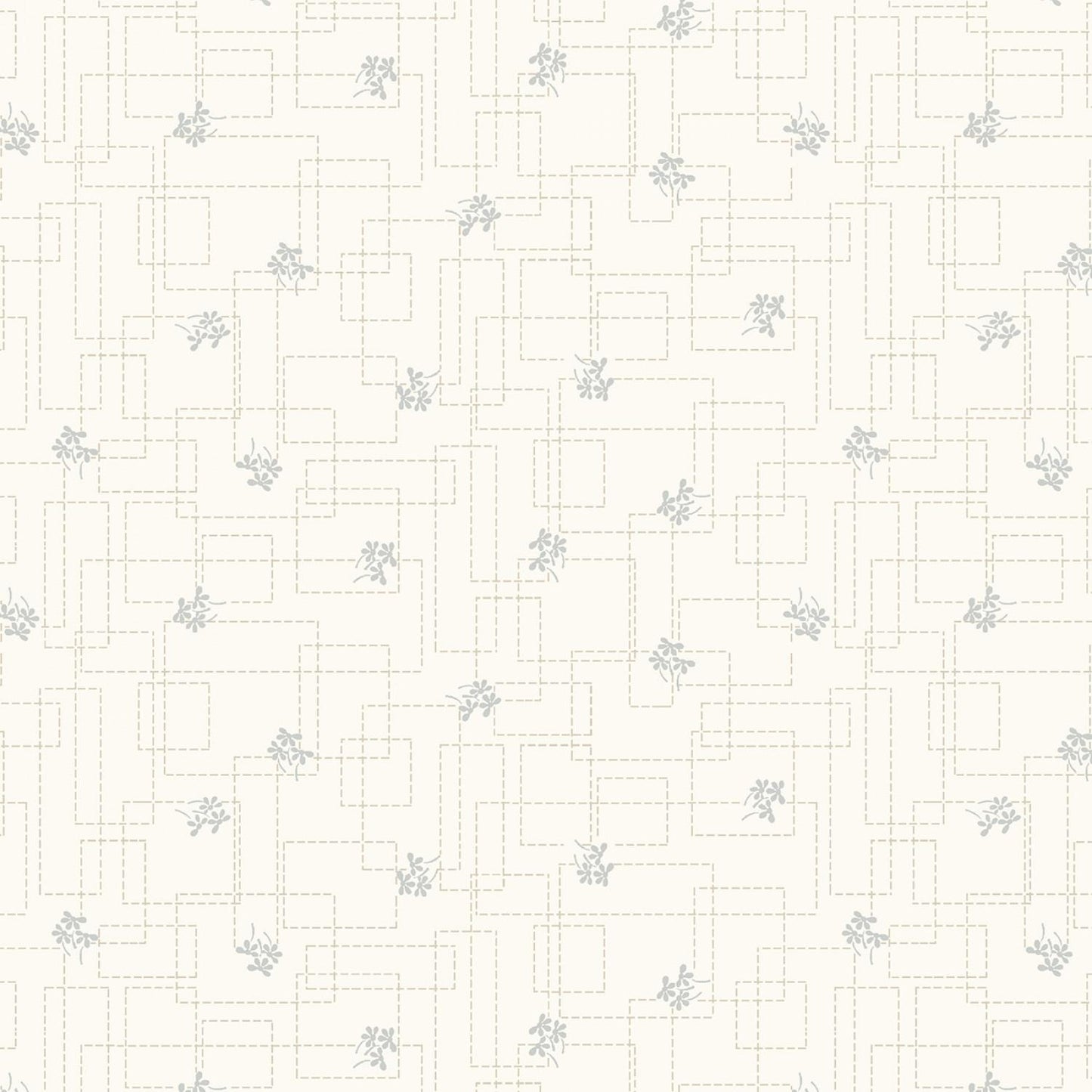 Field of Seams - Steamed Milk Stitched Geo Ditsy 4 Inch repeat # 8550S-14