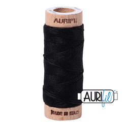 Floss Aurifil 6 Strand 18 yard Black - AFWS-2692
