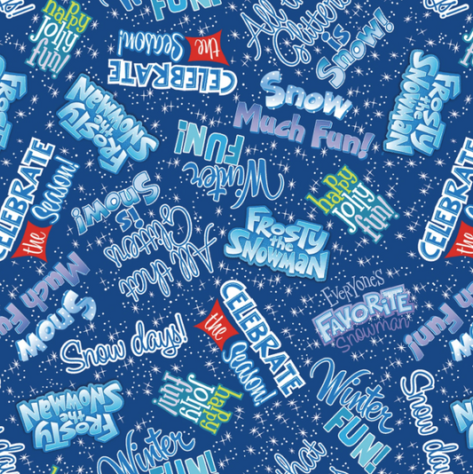 Frosty The Snowman - Fun Words - Royal Blue - 15447-55