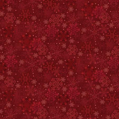 Gifts of Gratitude - Red Snowflakes 8 Inch # 2529-88