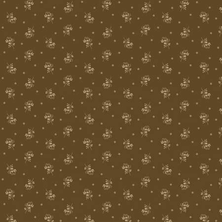 Haberdashery - Brown Ditzy & Star - R520922D-BROWN