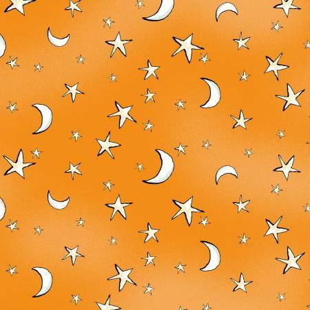 Halloween Parade Night Sky - Orange - Y4116-38
