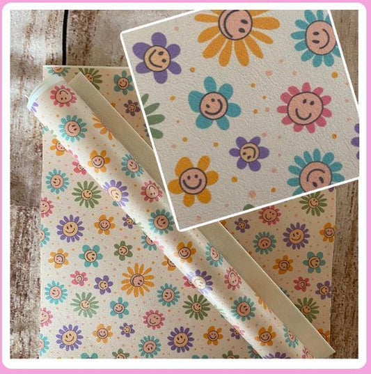 Happy Flowers Printed Vinyl