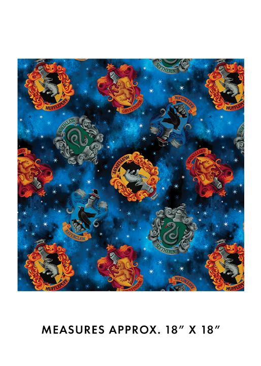 Harry Potter 2nd Edition - HP Minkee Crests - Blue - 60" wide - 15261W-55