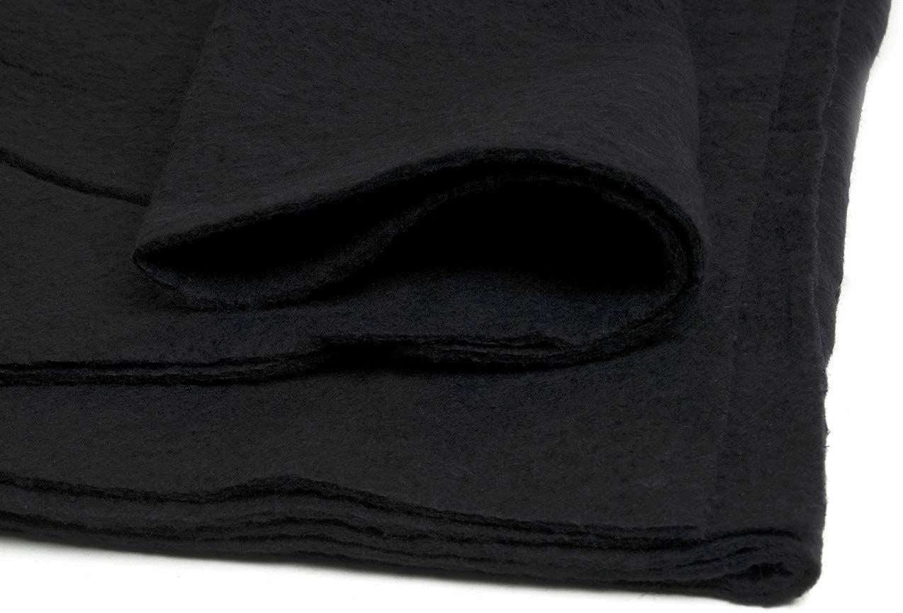 Hobbs 108" Black 80/20 Polyester Blend 108" Full Roll Only - DKHLBY108