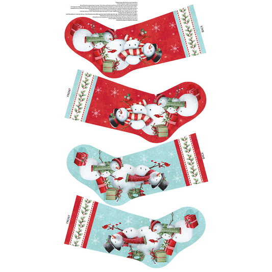 Holly Jolly - Stocking Panel - White Multi - 28820-10