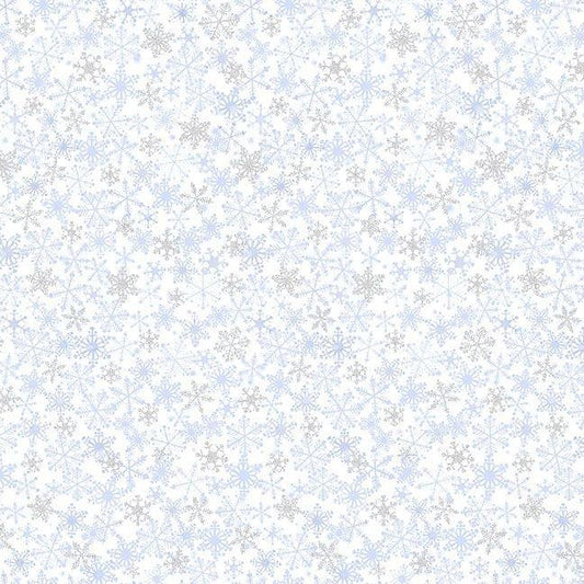 Ice Metallic Snowflakes - White - CM3659 BLZD100
