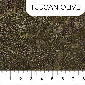 Ketan Batik Field and Furrows - Tuscan Olive - 81000-365