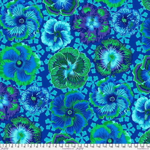 Kaffe Fasset - Floating Hibiscus Blue - PWPJ122.BLUE