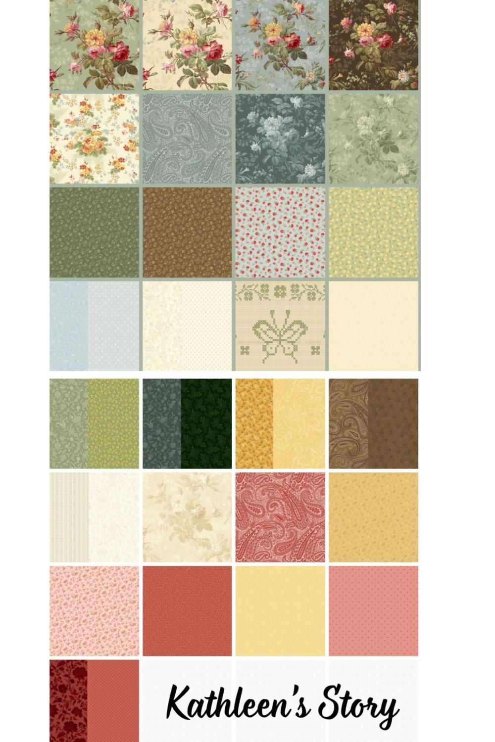 Kathleen's Story Block of the Month Fat Eighths Insurance Bundle - 29 Pack