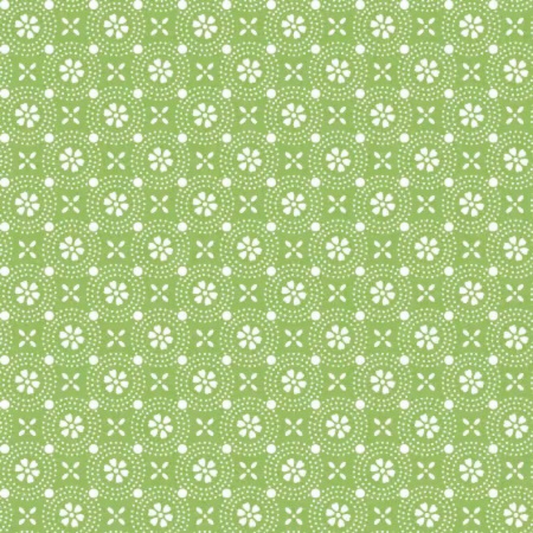 Kimberbell - Green Dotted Circles - 8241-GW