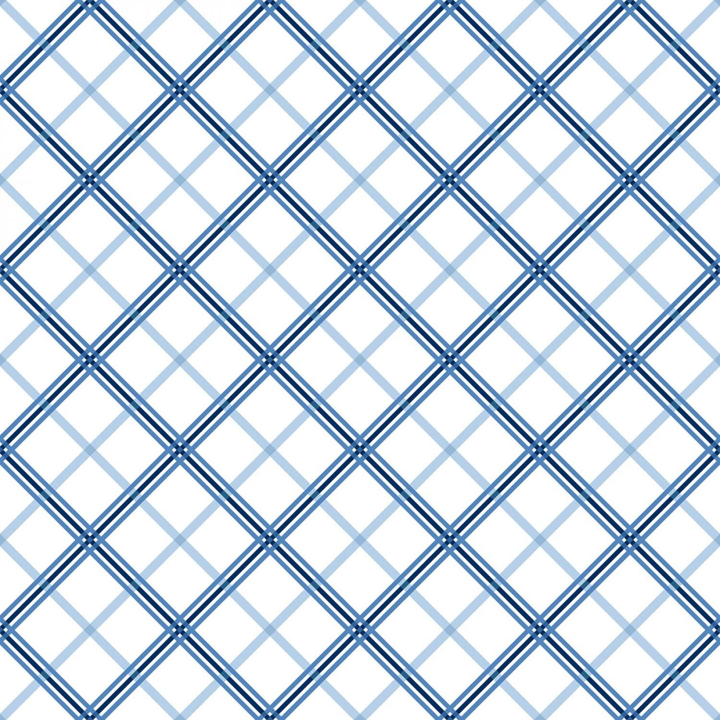 Kimberbell Basic - Blue - Plaid - 8262-8