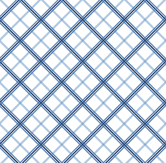 Kimberbell Basic - Blue Plaid - MAS8262-B