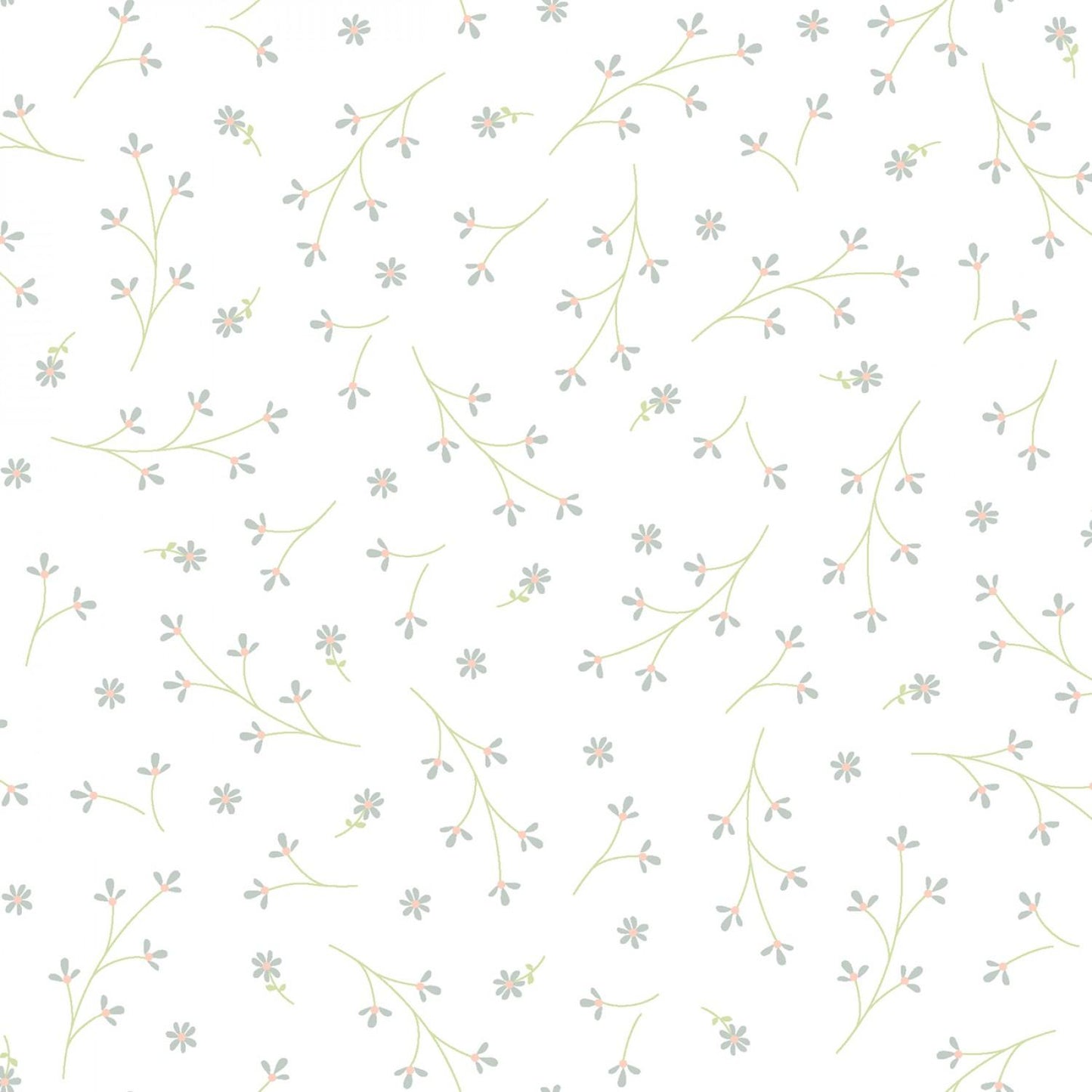 Kimberbell Basic - White - Pretty Petals - 8260-W2