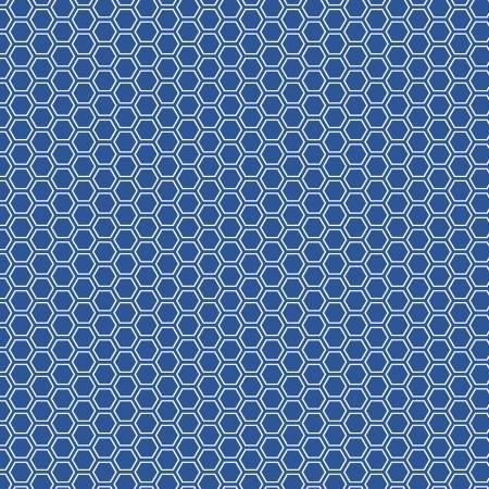 Kimberbell Basic Flannel - Deep Blue Honeycomb - MASF8256 FLAN N