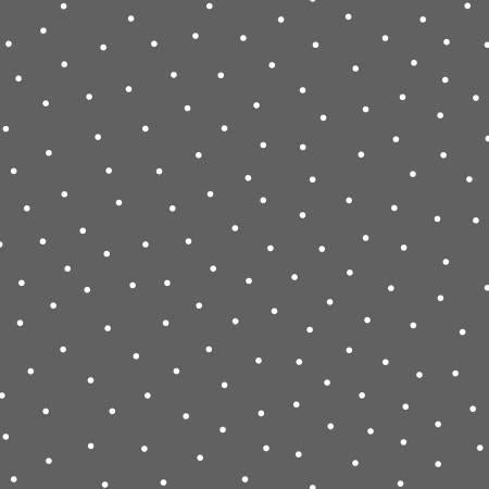 Kimberbell Basic Flannel - Grey/White Dot - MASF8210 FLAN KW