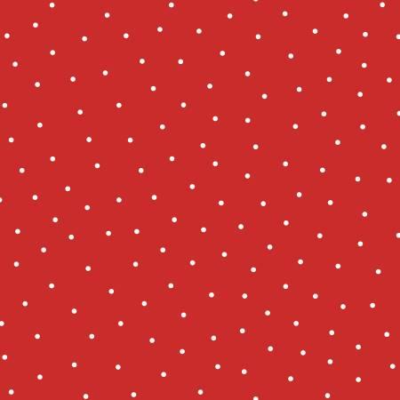 Kimberbell Basic Flannel - Red/White Dot - MASF8210 FLAN R2